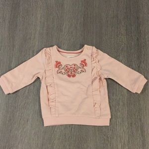 Light pink baby girl sweater size 6 months